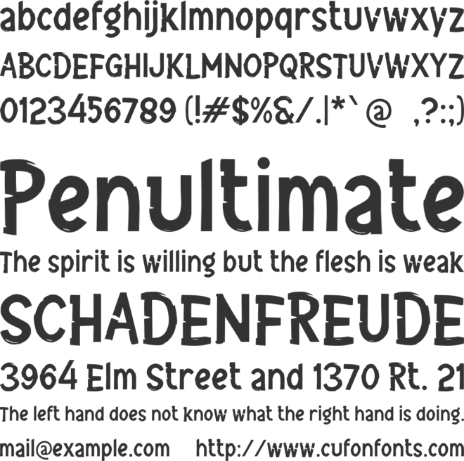 j Julukan font preview