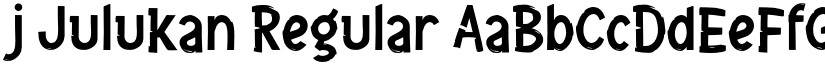 j Julukan Regular font