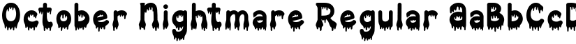 October Nightmare Regular font