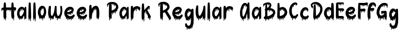 Halloween Park Regular font