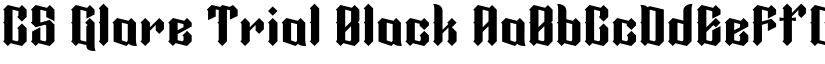 CS Glare Trial Black font
