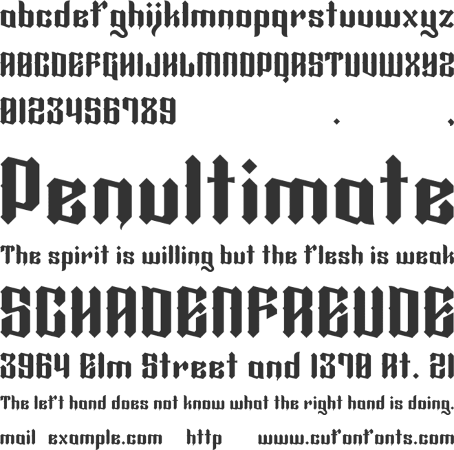 CS Glare Trial font preview