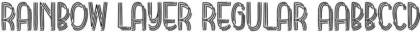 Rainbow Layer Regular font