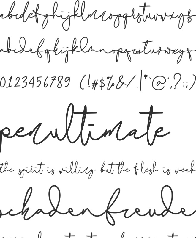 Stefina font preview