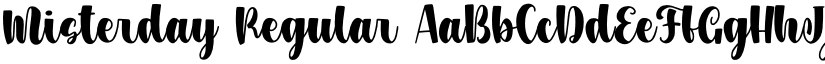 Misterday Regular font