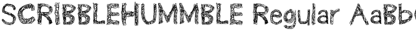 SCRIBBLEHUMMBLE Regular font