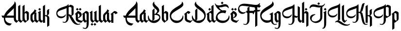 Albaik Regular font