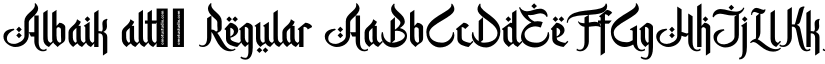 Albaik alt02 Regular font