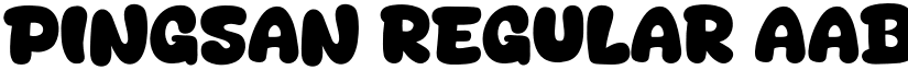 Pingsan Regular font