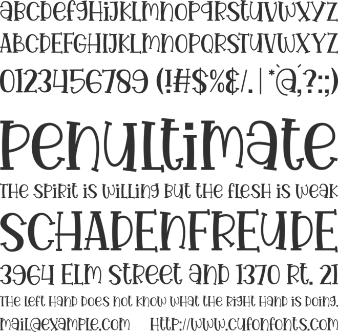 Cheers font preview