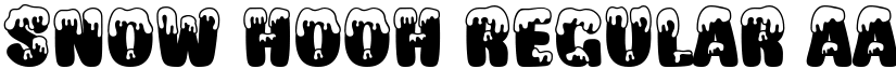 Snow Hooh Regular font
