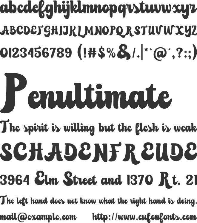 Easter Chocolate font preview