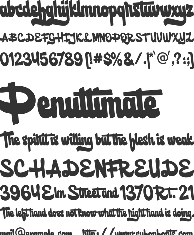 De Britges font preview