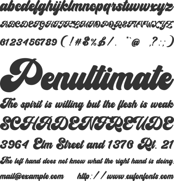 Rinterland font preview