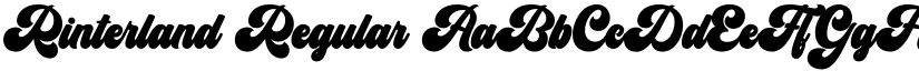 Rinterland Regular font