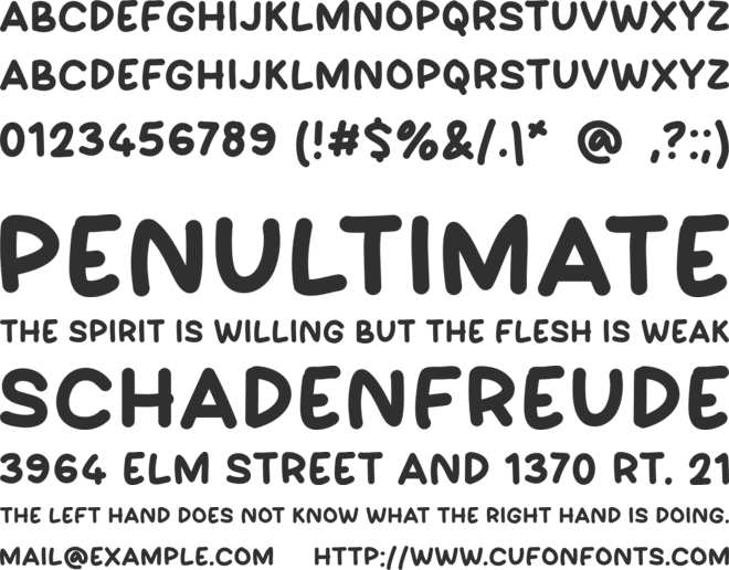 COMIKAN font preview