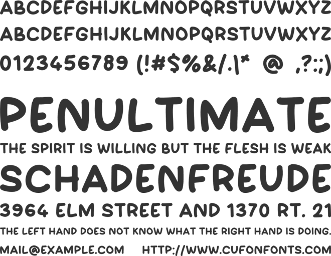 COMIKAN font preview