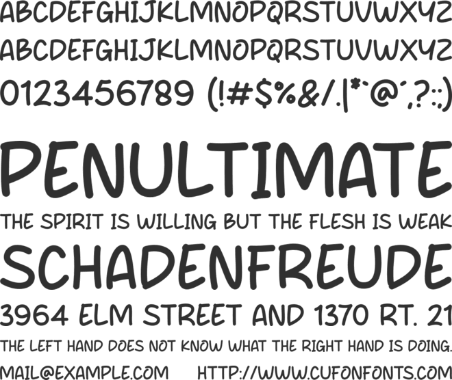 Squeal Oval font preview