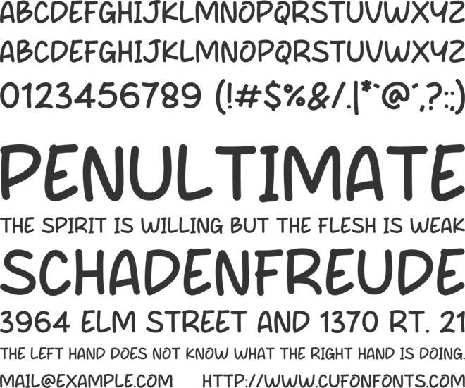 Squeal Oval font preview