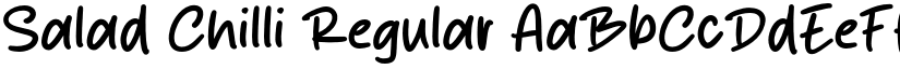 Salad Chilli Regular font