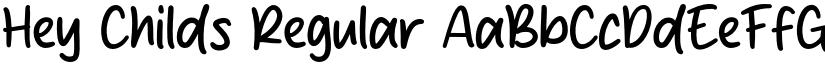 Hey Childs Regular font