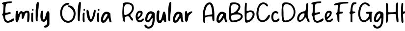 Emily Olivia Regular font