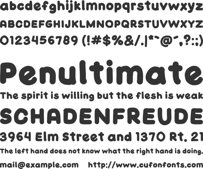 Pedagogique font preview