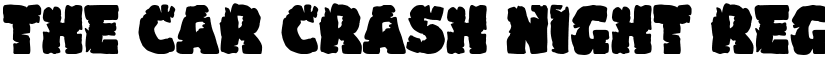 The Car Crash Night Regular font