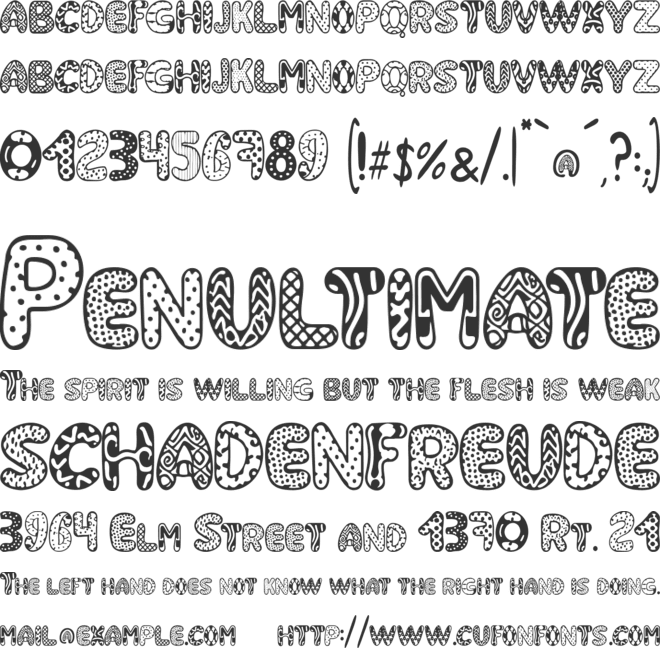 SUPER SYMBOL font preview