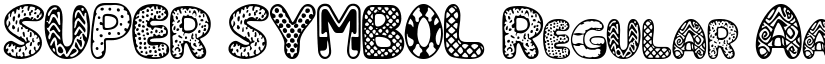SUPER SYMBOL Regular font