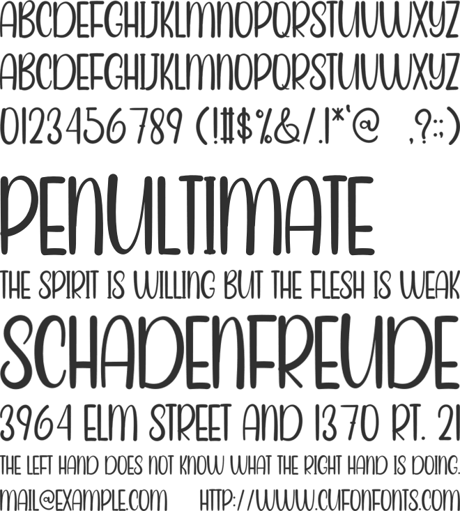 Happy Valentine Day font preview