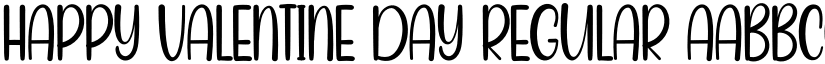 Happy Valentine Day Regular font