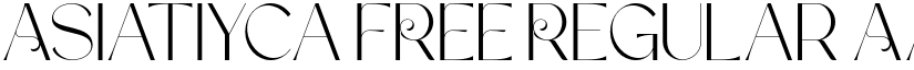 Asiatiyca FREE Regular font