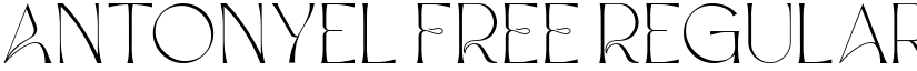 Antonyel FREE Regular font
