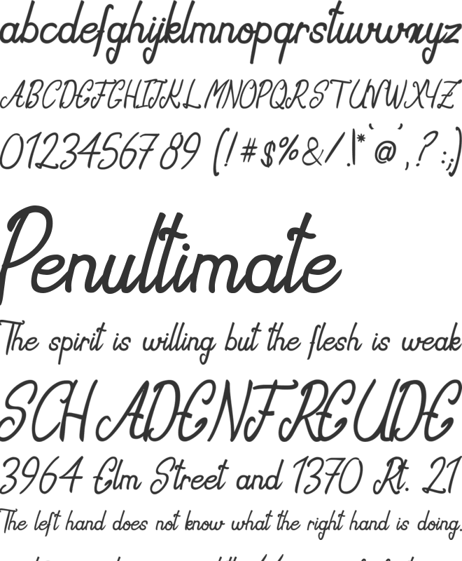 Biscuit and Donuts font preview