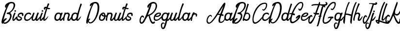 Biscuit and Donuts Regular font