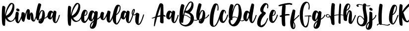 Rimba Regular font