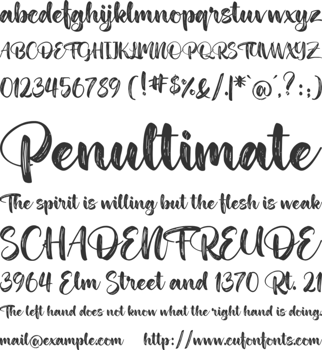 Magical Celebration font preview