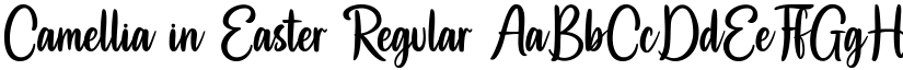 Camellia in Easter Regular font