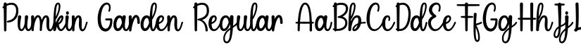 Pumkin Garden Regular font