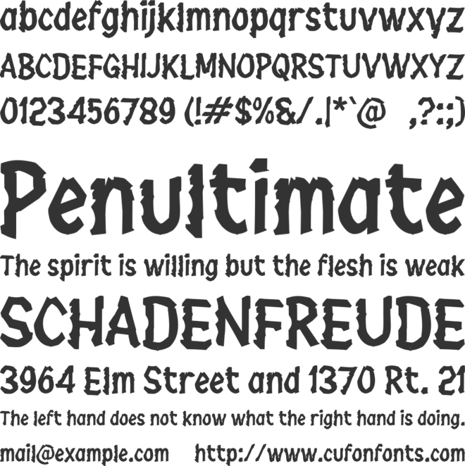 j Jurang font preview