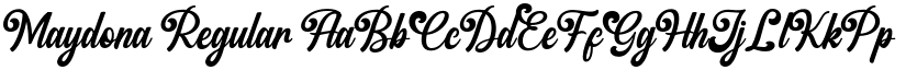 Maydona Regular font