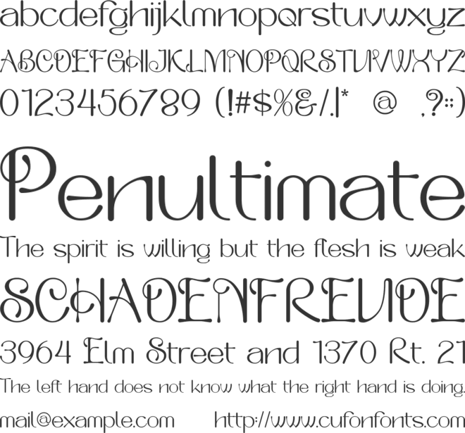 Saloums font preview