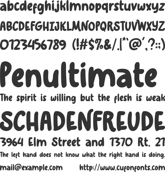 Playlist font preview