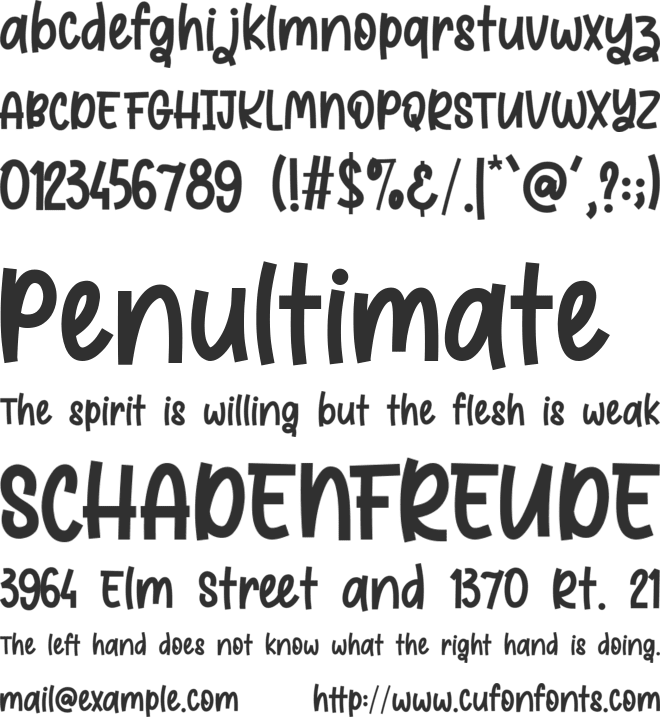 Sweet Toffee font preview