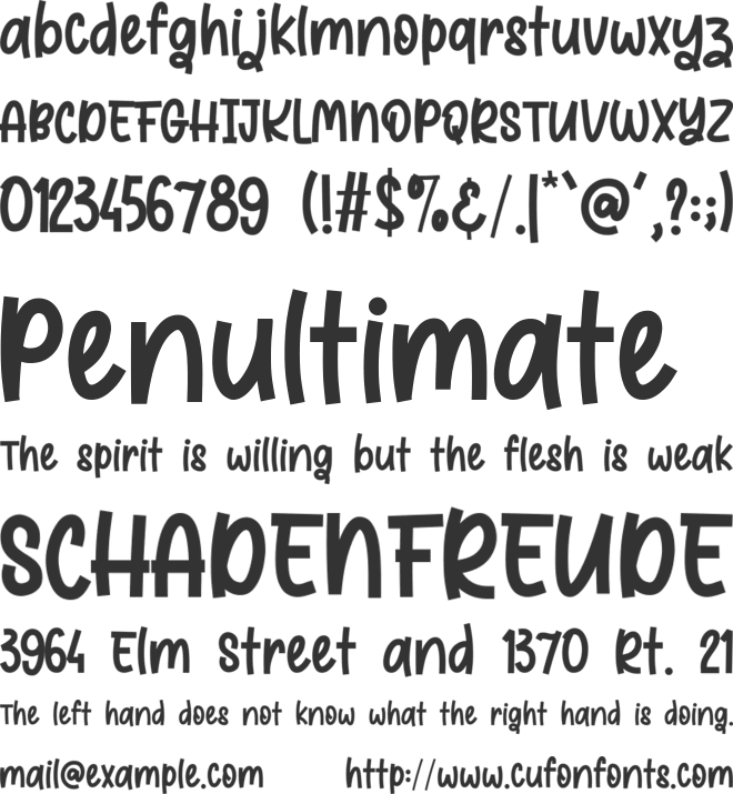 Sweet Toffee font preview