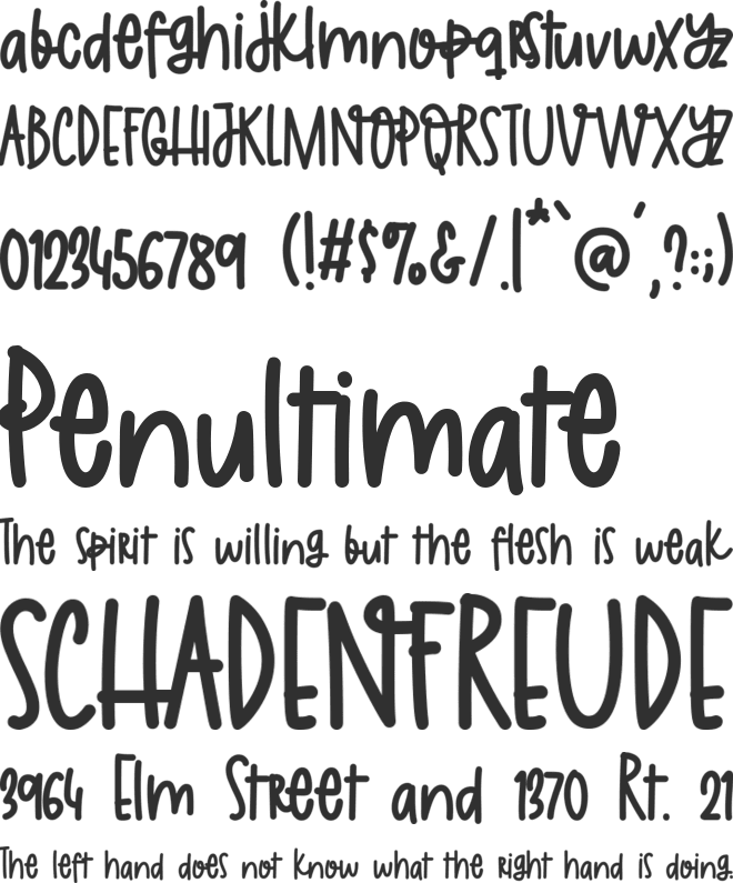 Skyhigh font preview