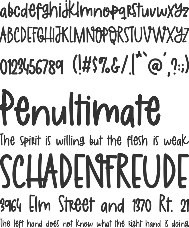 Skyhigh font preview