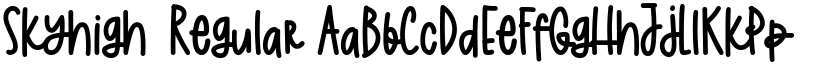 Skyhigh Regular font
