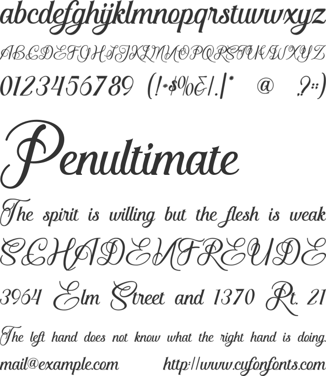 Wiskey Portlande font preview